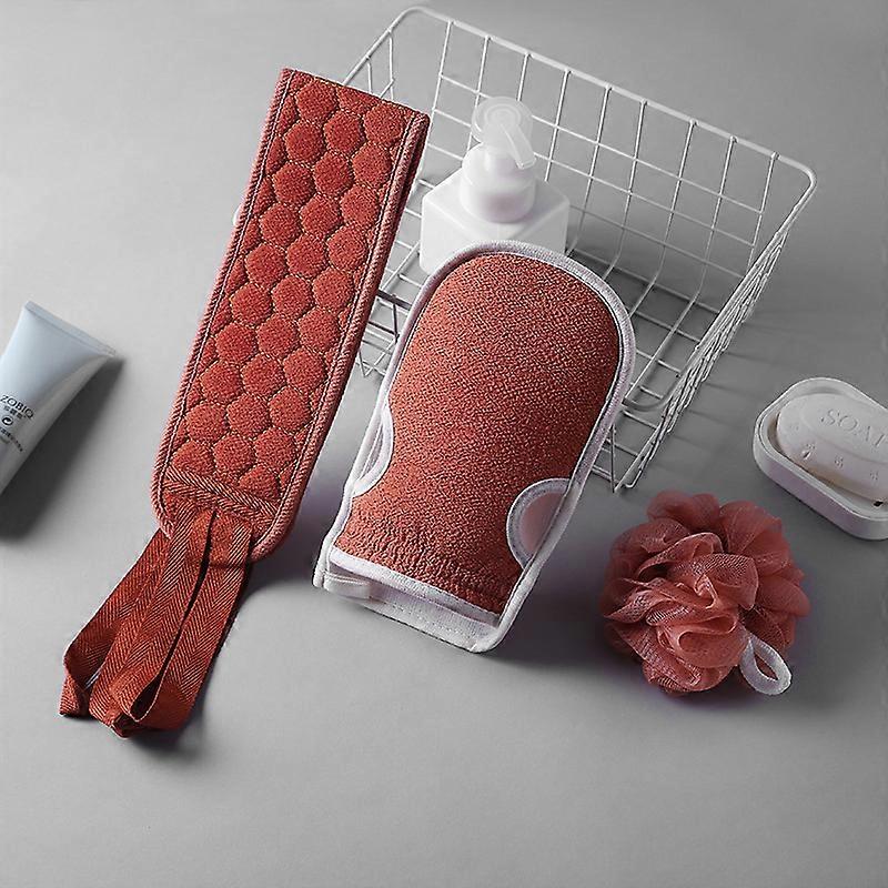 角質除去シャワーバー、バス用角質除去タオル、バックスクラバーシャワー、角質除去シャワーバックスクレーパー、清潔なシャワー本体(赤)を使用