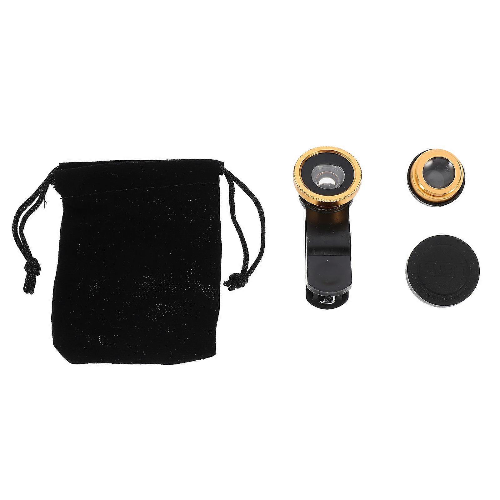 2 Sets Phone Camera Lens Multipurpose Fish Eye Marco Wide Angle Phone Lens Kit