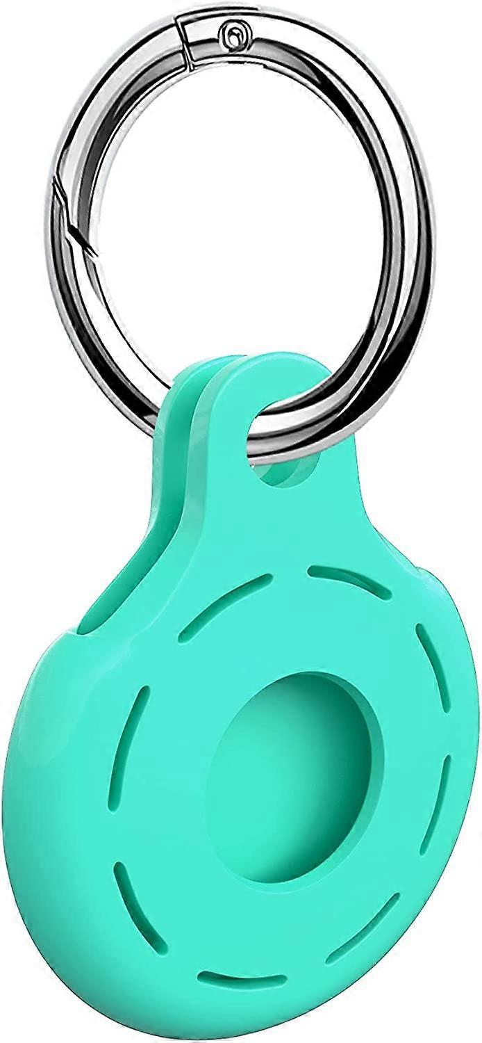 Silicone Protective Case Compatible with AirTags 2021, Anti-Scratch Shockproof Full Cover with Keychain, for Pet Collars, Wallet, Keys