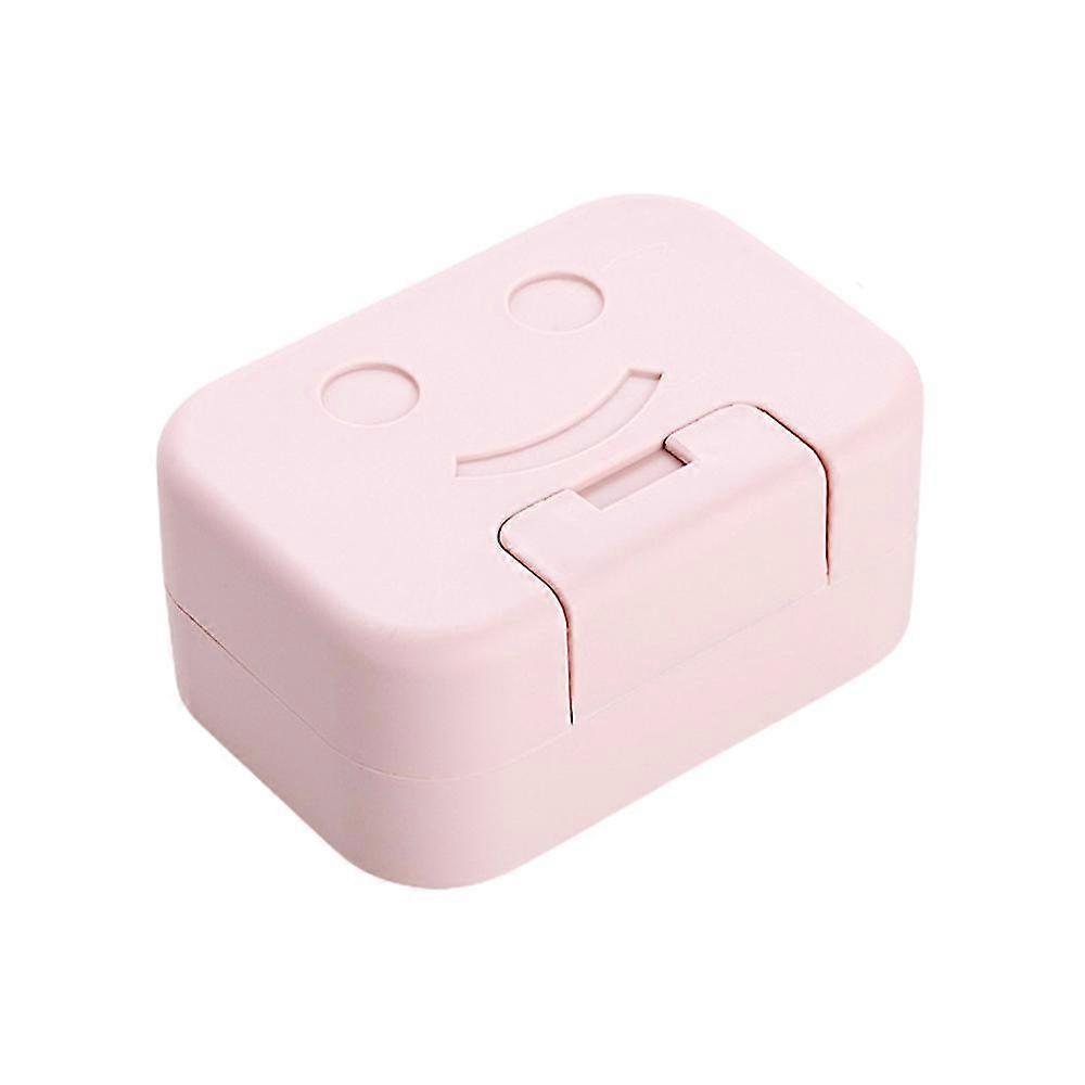 Smiley Verzegelde Zeepkist Reizen Draagbare Zeepkist Badkamer Zeepbakje