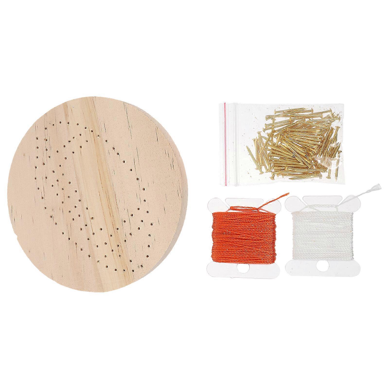 1 Set DIY Nail Winding String Drawing Material Festival DIY String Art Kit
