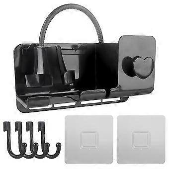 Home Badezimmer Haartrockner Halter Wandmontiertes Rack Haarbürste Organizer Aufbewahrungshalterung ABS Material Haartrockner Aufbewahrungsregal