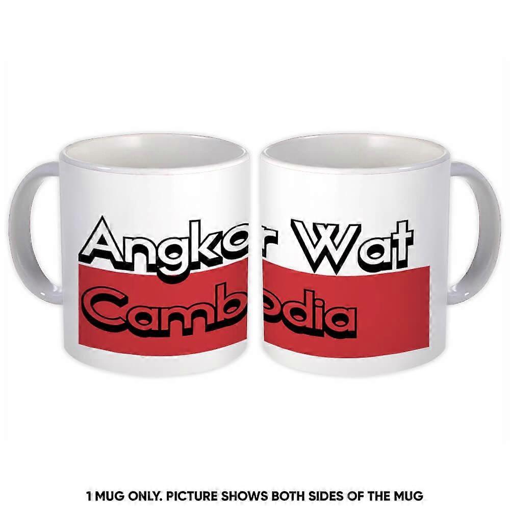 Gift Mug: Angkor Wat Cambodia Rectangle