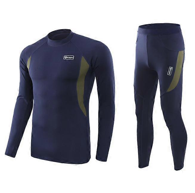 Men's Thermal Underwear Set, Microfiber Soft Fleece Lined Long Johns