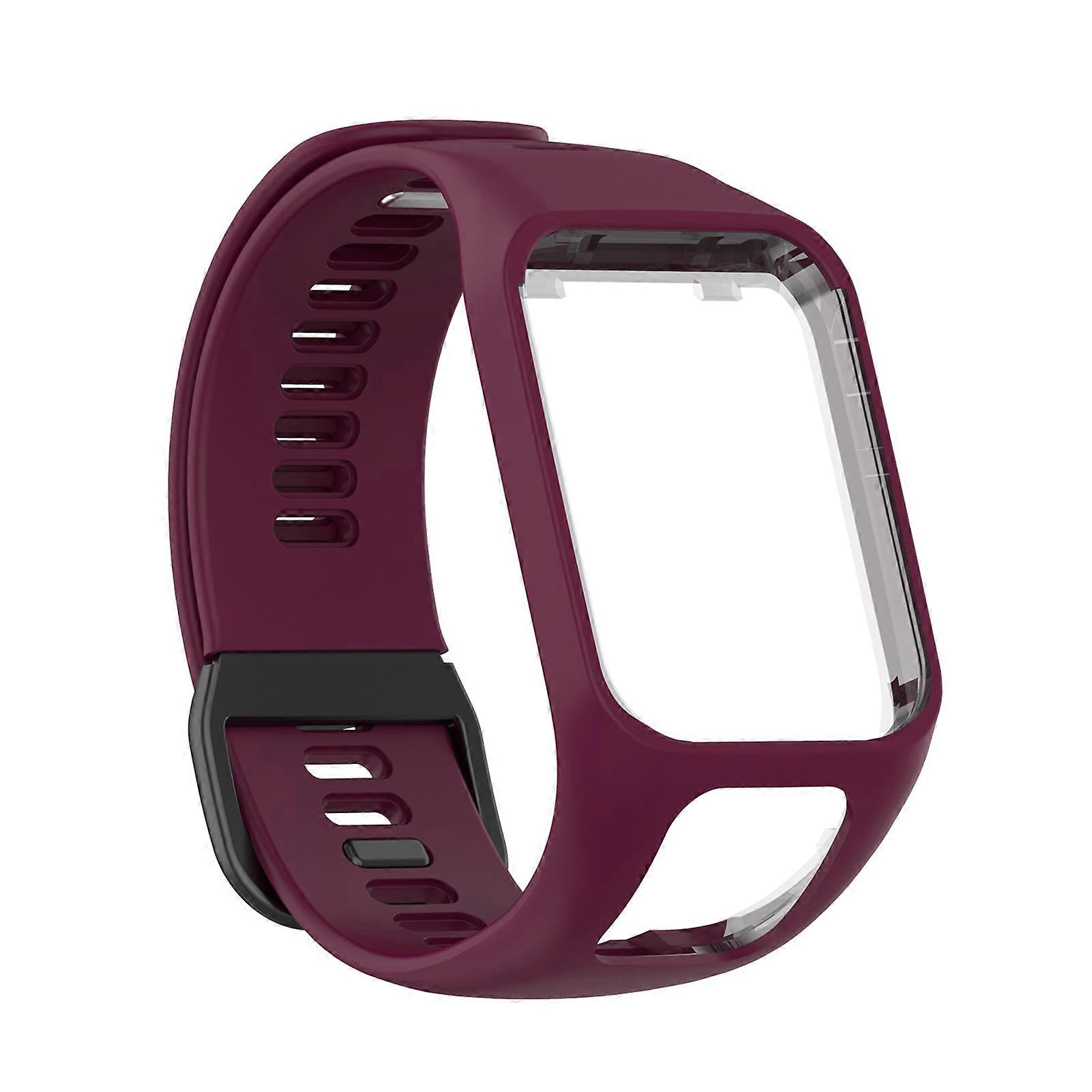 Watch Band Sweat-proof Breathable with Buckle Sports Replaceable Watch Belt Compatible with TomTom Adventurer/Golfer 2/Runner 2/Runner 3/Spark 3