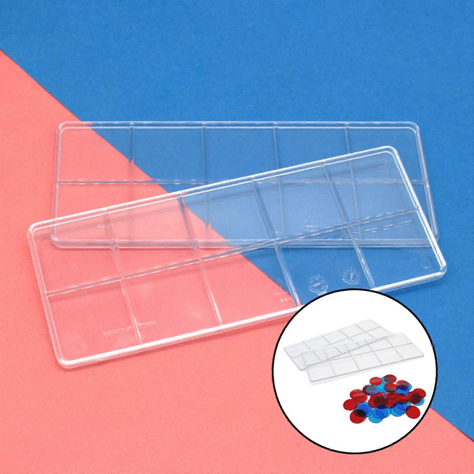 Plastic Ten Frames Set Math Manipulative Early Math Addition and Subtraction