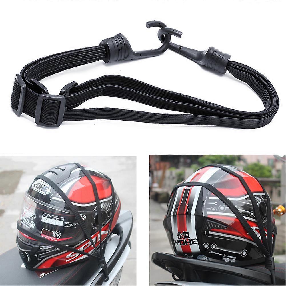 2 Hooks Motorcycles Strength Retractable Helmet Luggage Elastic Rope Strap New