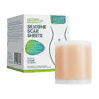 Silicone Scar Patch, Silicone Scar Tape Roll, Silicone Scar Strip, Reusable Scar Remover For Caesarean Portion, Keloid, Etc. 1.5m Long