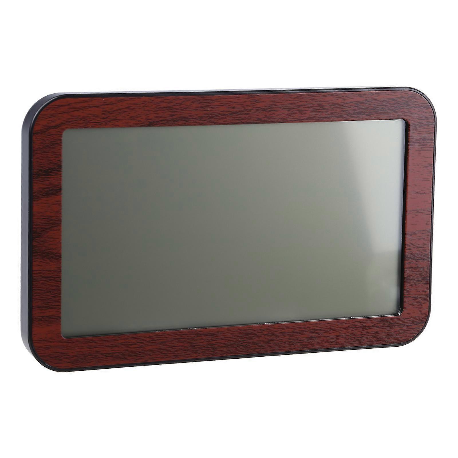 Commercial Digital Wall Clock with 8 Languages Optional Temperature & Humidity Meter Dual Alarm Clock Home Office Use