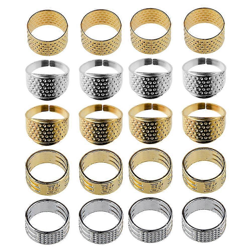 20Pcs Copper Sewing Thimble Convenient Finger Protector Portable Finger Thimble Swing Accessory