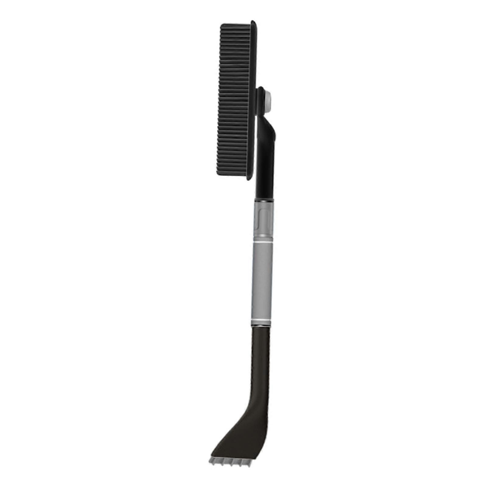 68cm Car Windshield Ice Remover Snow Brush Sturdy Automobile Window Squeegee Grey and Black