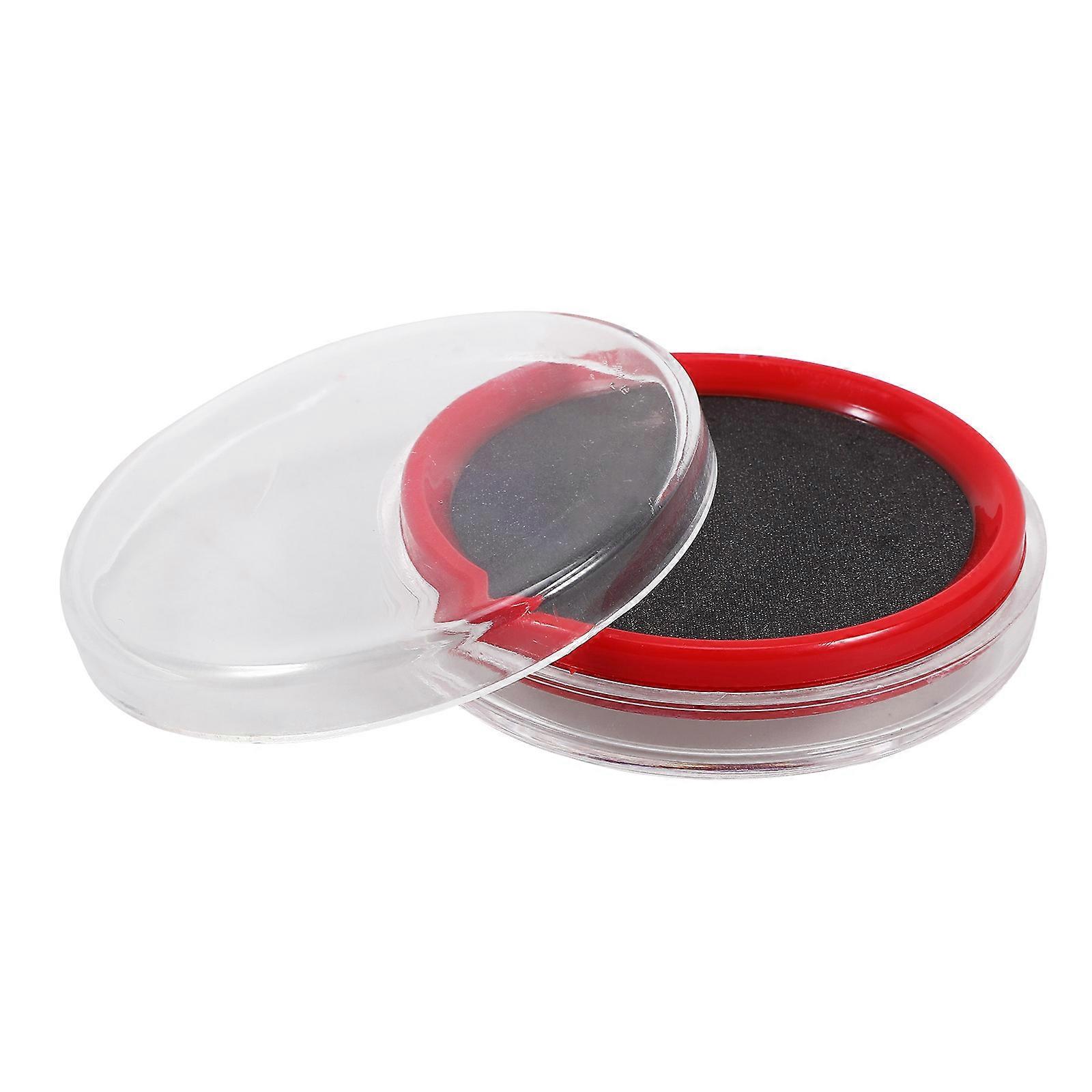 Small Round Inkpad Multi-use Ink Pad Tool Round Document Stamp Pad File Stamp Pad