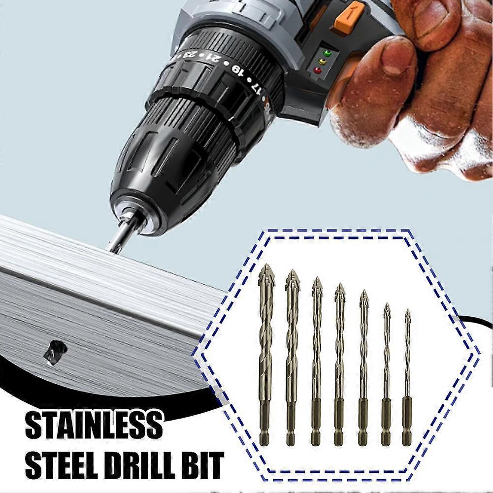 New Four-Flute Sawtooth Eccentric Drill Bit, Cozy Hoome Drill Bits 4-16mm