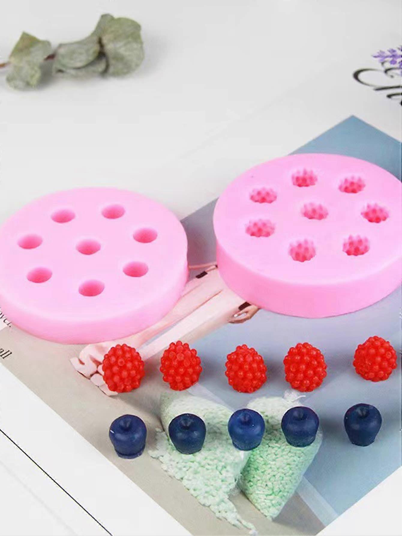 2 قطعة قالب سيليكون DIY قابل لإعادة الاستخدام ، قالب سيليكون وردي بسيط قابل للغسل لمحبي DIY