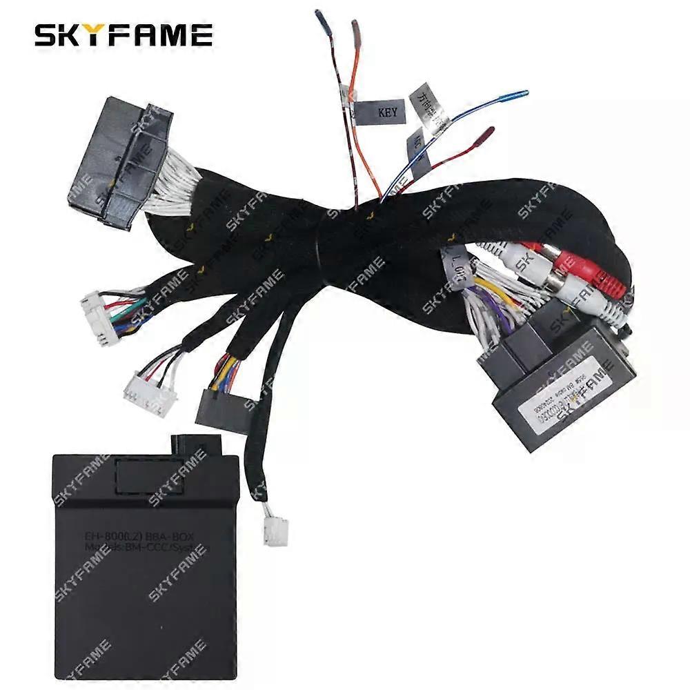 車の16ピンワイヤーハーネスアダプターCanbusボックスデコーダー12.3インチAndroidラジオパワーケーブルャーBMW、NBT、CCC、CICシステムに適用