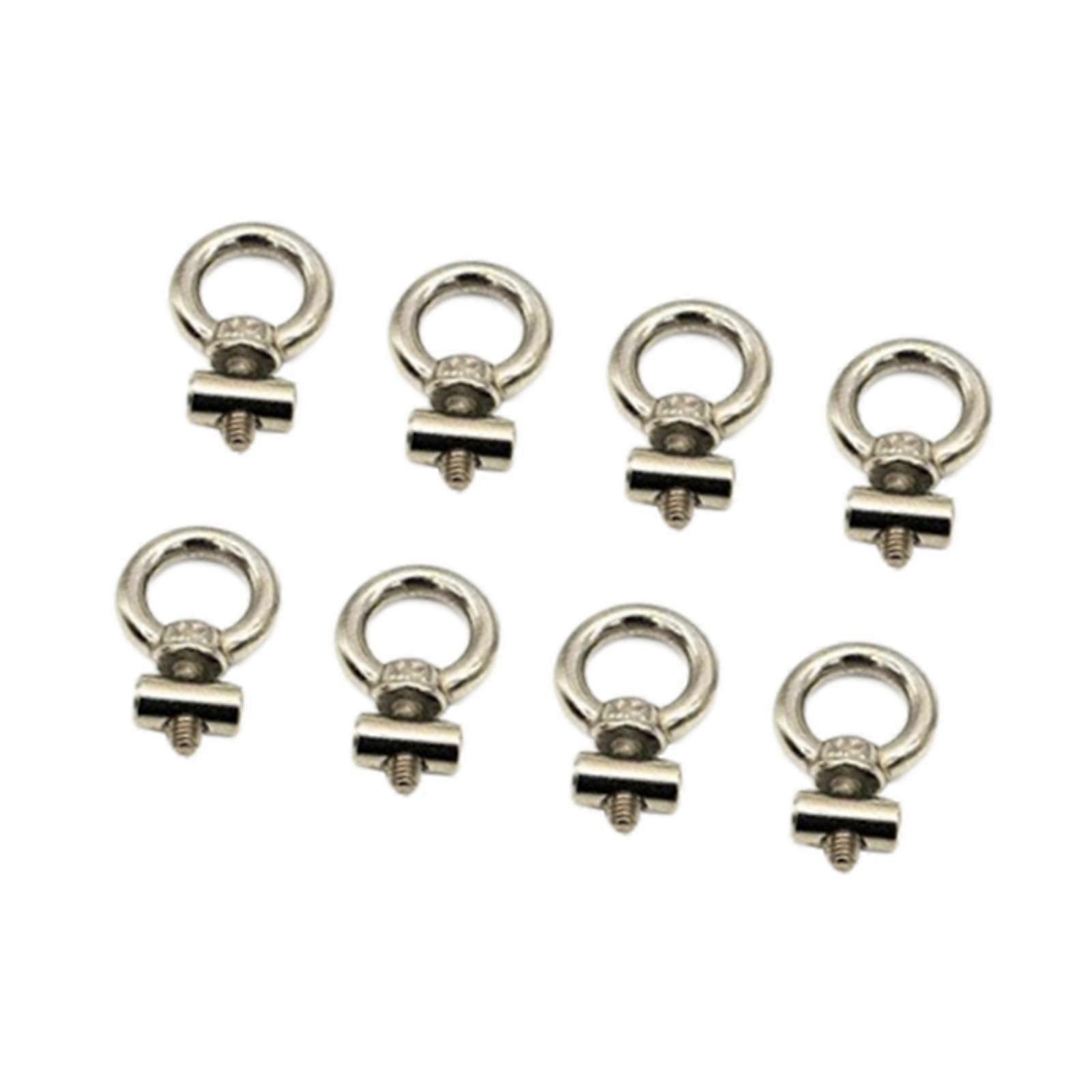 8 stykker campingteltmarkise rørstopper multifunksjonell solid M4-tråd