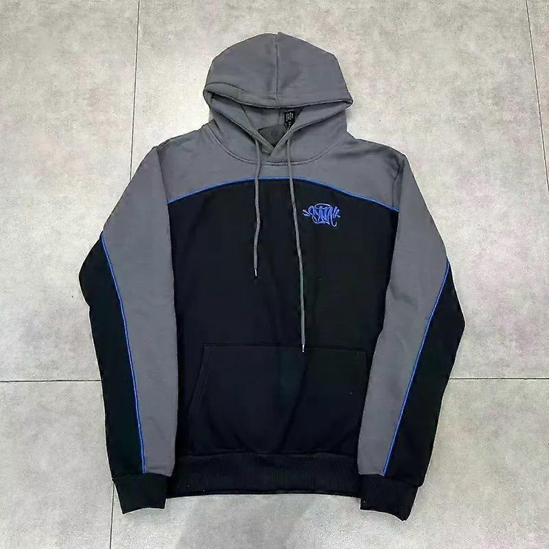 Homens Mulheres Velo Grosso Quente Patchwork Com Capuz Streetwear Casaco Moda Com Capuz Tops Moletom High Street Com Capuz