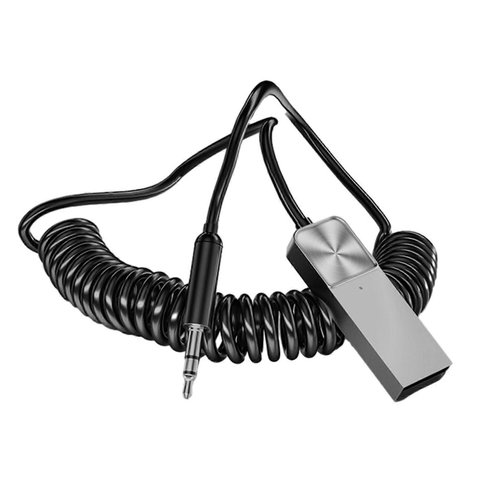 Adaptador de receptor sem fio compatível com Bluetooth Tamanho compacto Plug-Play Universal Audio Music Dongle Transmissor USB