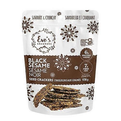 Eves Crackers Black Sesame, 108 Grams (Case Of 12)