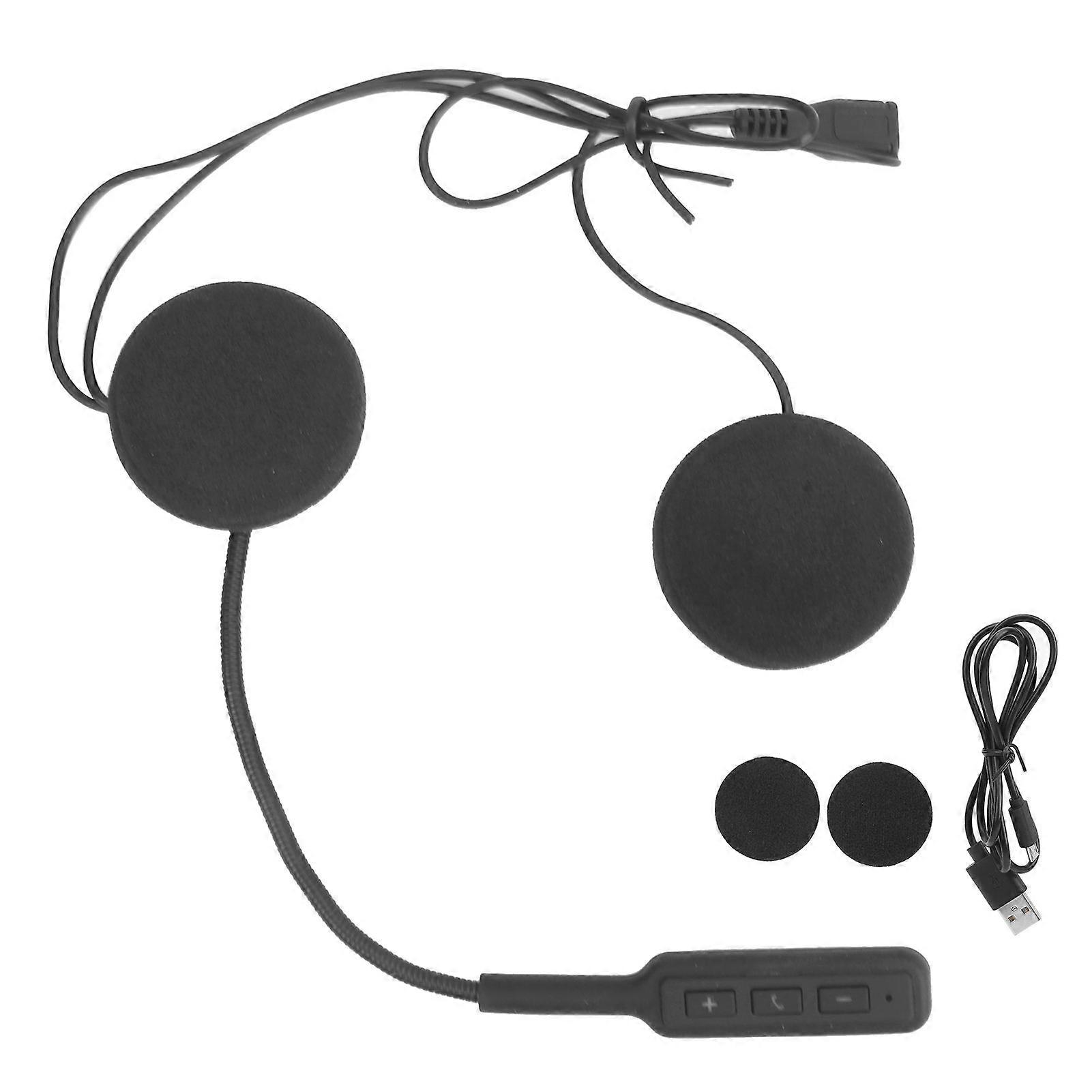 Motorcycle Helmet Headset Bluetooth BT8 Handsfree Call Speaker Support for Android/iOS Device