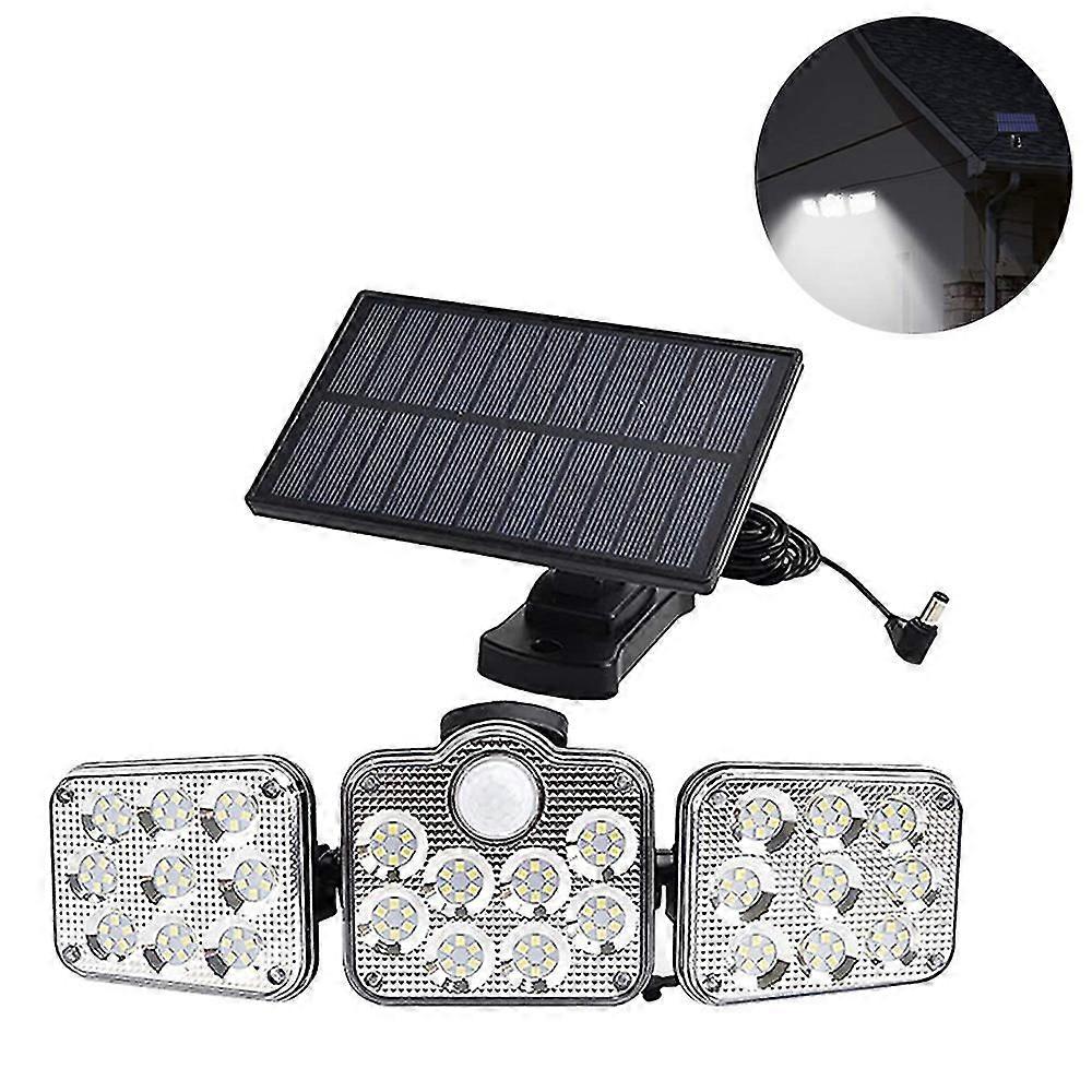 Solar Lights Outdoor, 3 Modes Adjustable Solar Security Lights With Motion Sensor, Wide Angle Illumination,ip65 Waterproof Solar Wall Lights Solar For