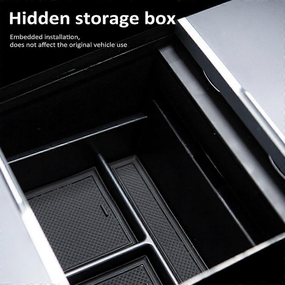 Armrest Box Storage Box Replacement for Tesla Model 3 2024 Flocking Material