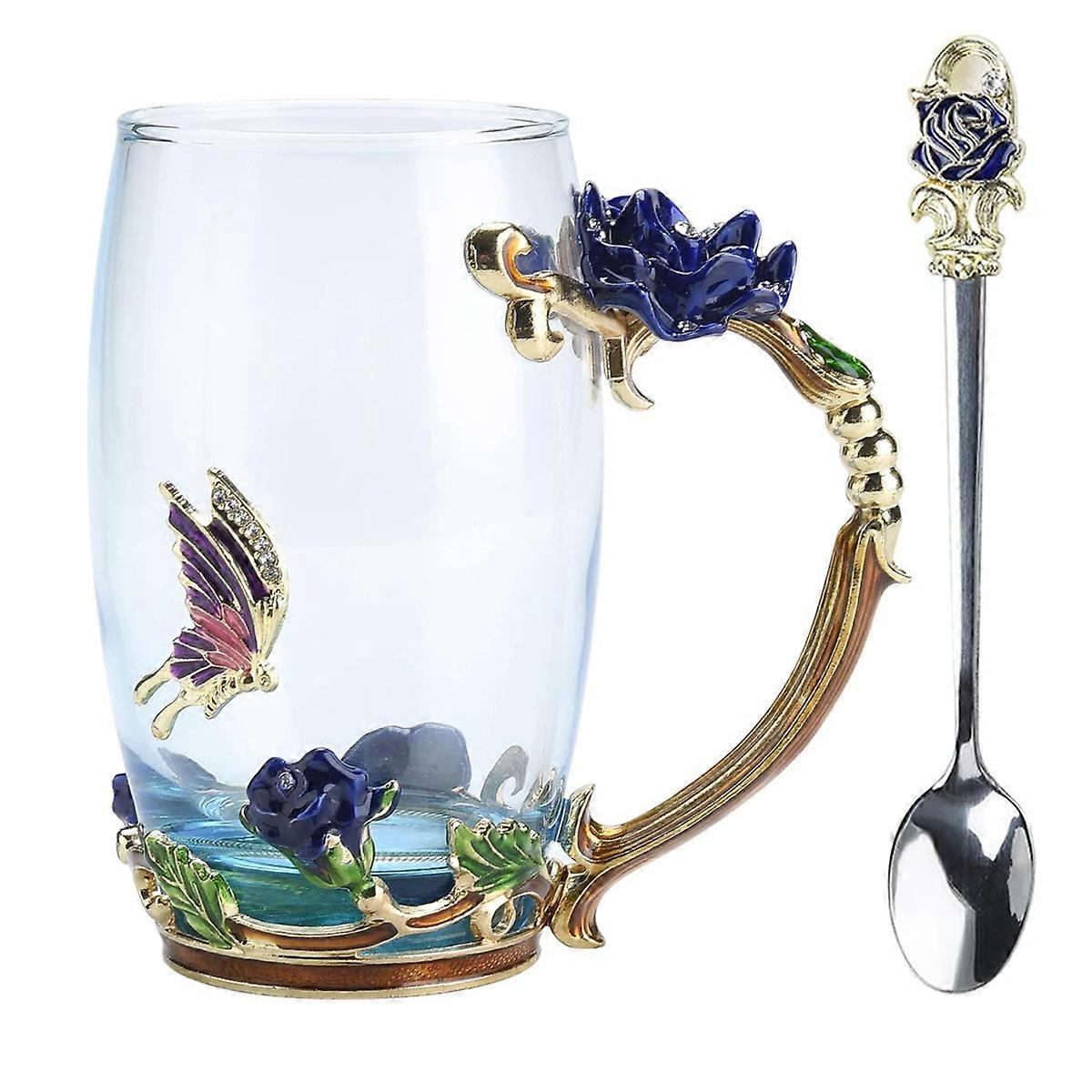 Glass coffee cup for tea lovers