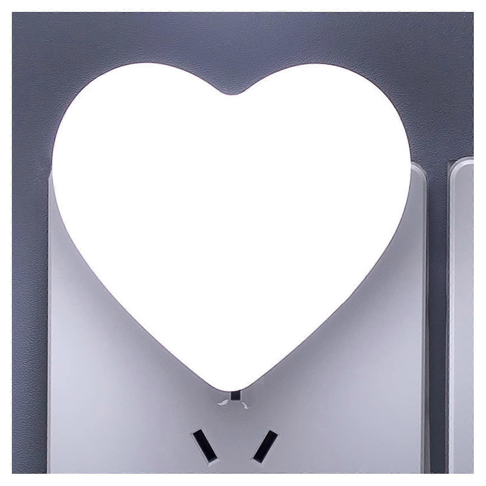 Cute Heart Shape Night Lights for Bedroom, LED Nursery Lamp, Soft Glow, Battery Operated, Pink Color, Decorative Light
