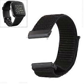 Für Fitbit Versa / Versa 2 Nylon Uhrenarmband mit Klettverschluss (rot) Für Fitbit Versa / Vers