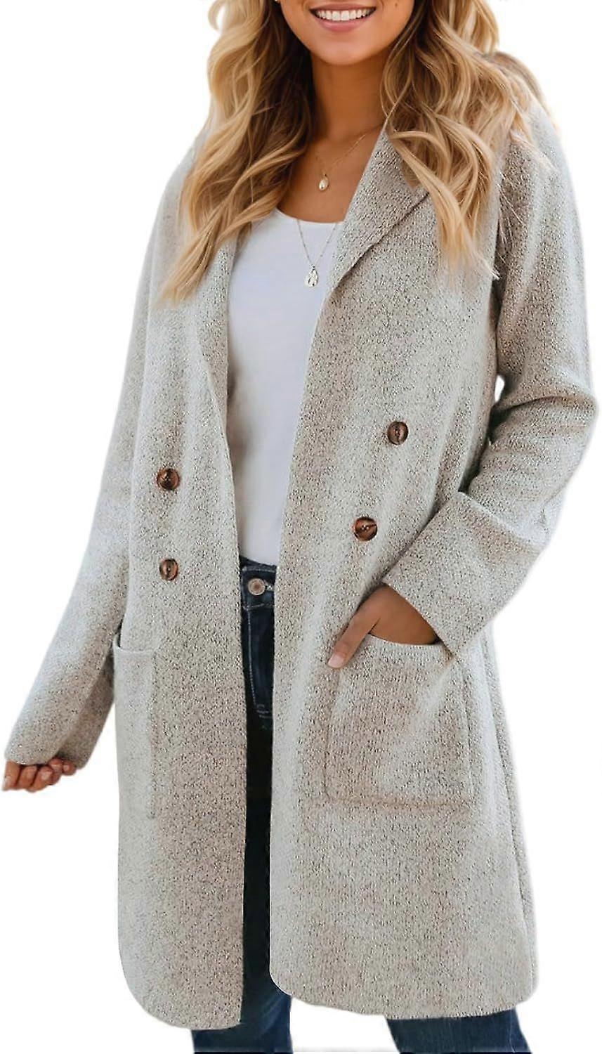 Fall Long Cardigan Sweaters for Women Trendy Open Front Coats Knit Winter Jackets Coatigan