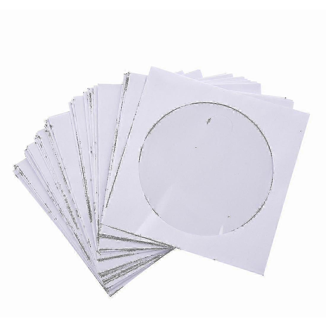 50 X 5 Inch CD/DVD Pockets with Flap Covers
