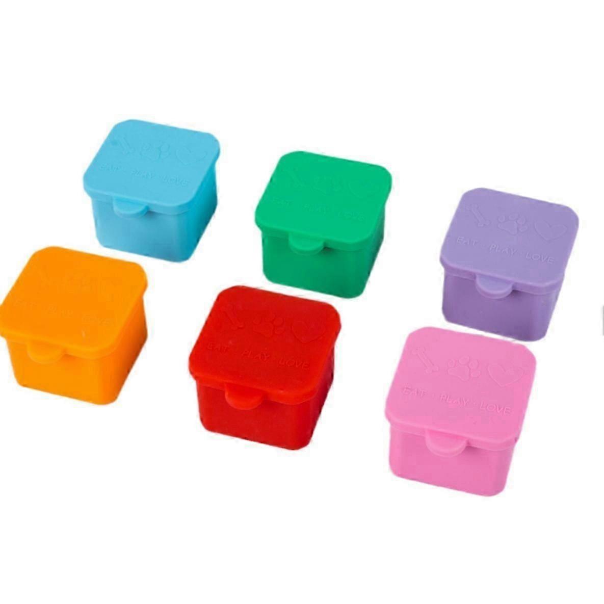 ExquisiteLeakproof Dips Containers Compatible with Most Bento Lunch Box,Salad Dressing Container To Go, Silicone Condiment Container with Lids