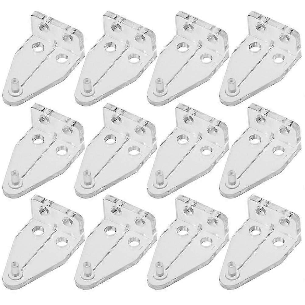 12pcs Blind Bottom Rail Holder Hold Down Bracket Clear Blinds Brackets For Blinds