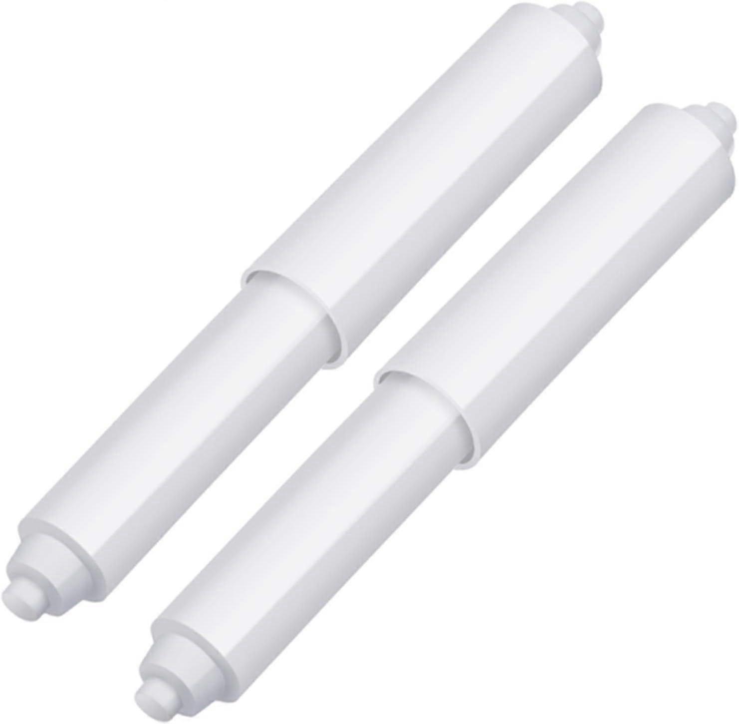 Rocky Mountain Goods Toilet Seat Bolt Kit - 2 Pack White Plastic Hinge Screws - Fits Most Standard Toilets, Easy DIY Install