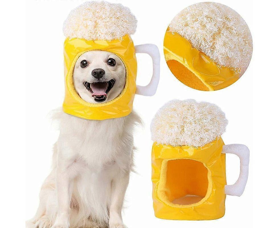 Pet Beer Mug Hat Costume
