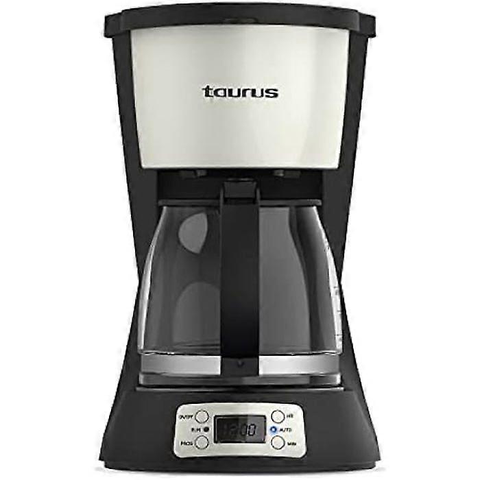 Taurus Vintage Digital Cream 1,5 l programmierbare Filterkaffeemaschine 24H Digital Timer LCD-Display 1000W Filter
