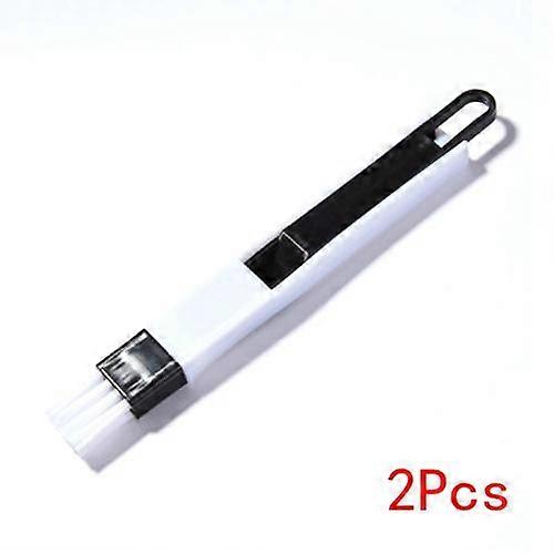 2 Pcs Window Slot Brush Groove Cleaning Brush Two-piece Crevice Brush Keyboard Brush with Dustpan Cleaning Brush