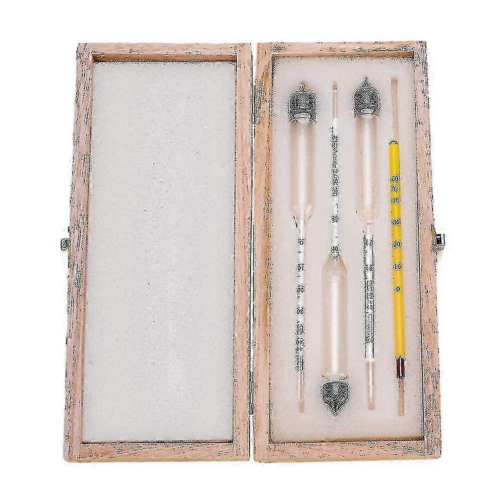 Thermometer-integrierte 3er-Pack Alkoholmessgeräte mit Aräometer
