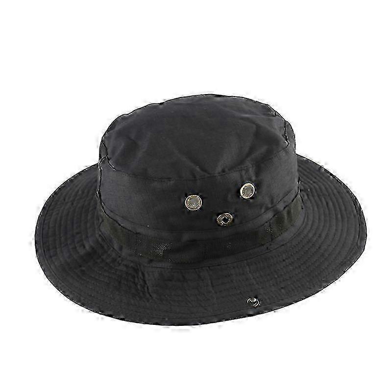 Unisex Outdoor Hiking Cap with Camouflage Pattern Tactical Airsoft Sniper Boonie Hat for Hunting and Fishing