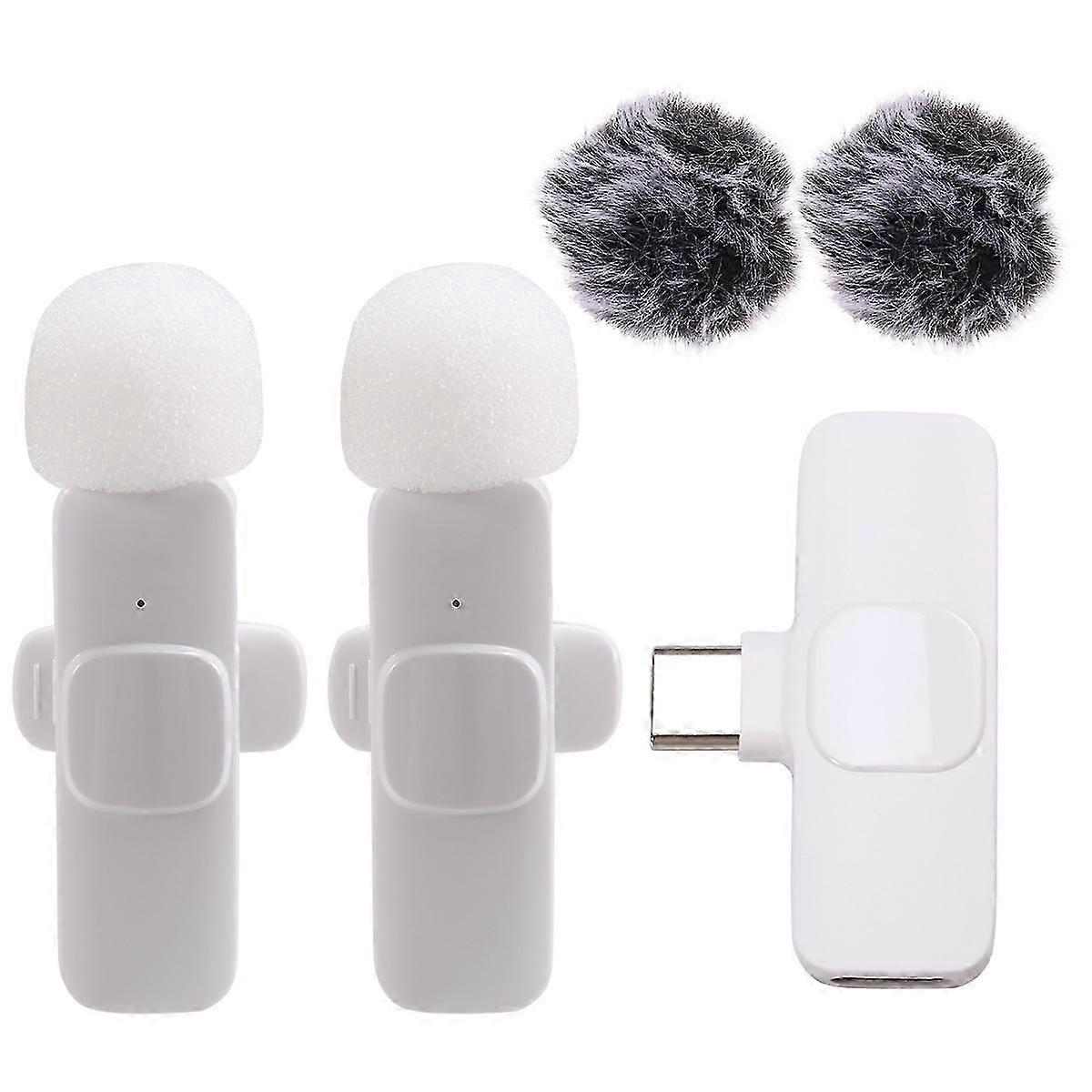 New Wireless Lavalier Microphone Portable Audio Video Recording Mini Microphone compatible Android P
