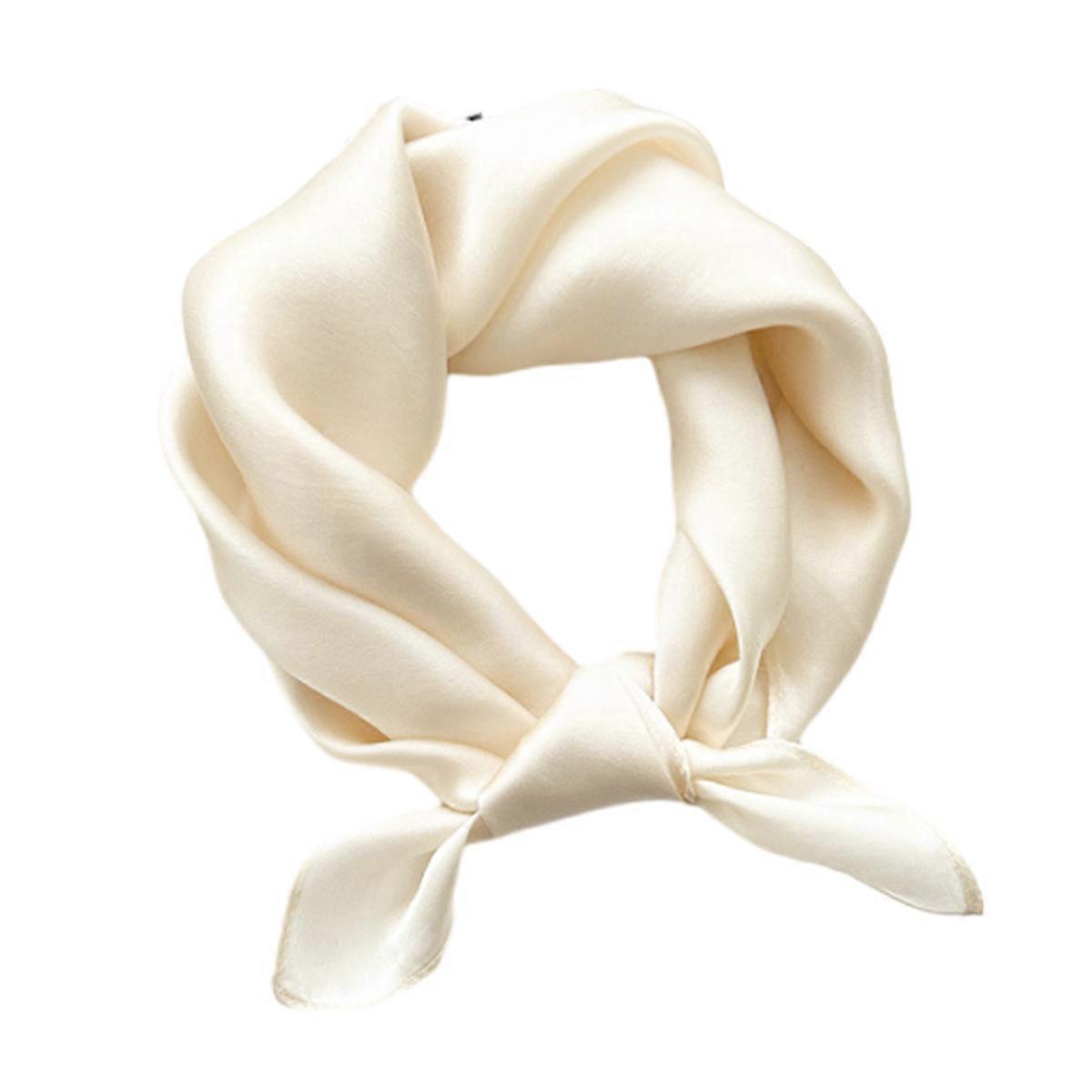 Solid colour mulberry silk scarf for women