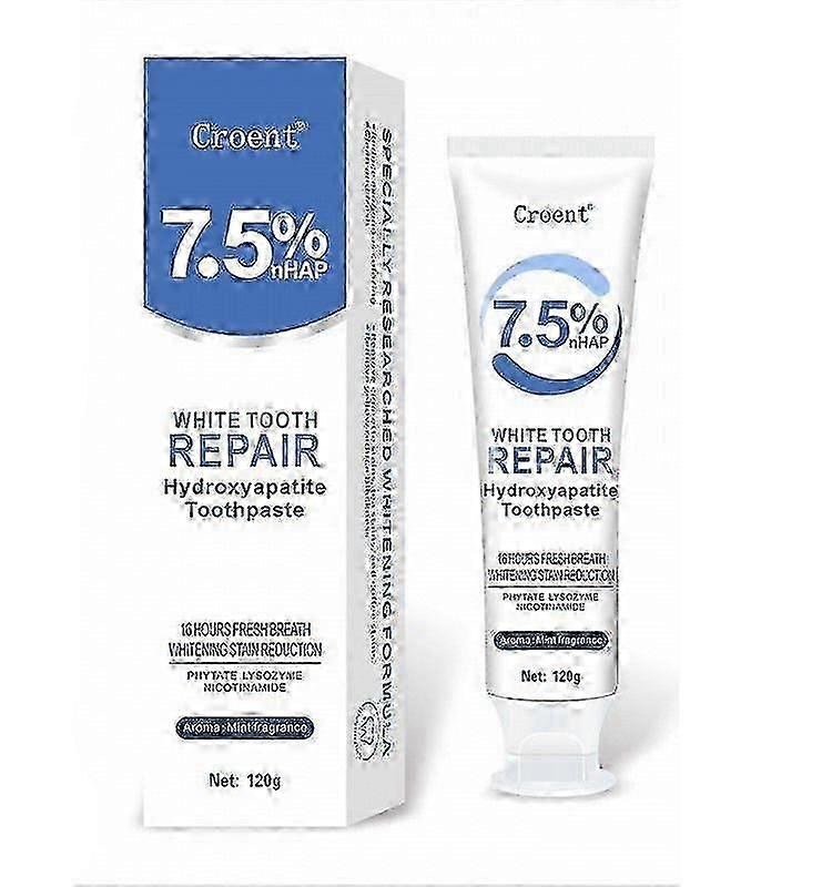 Hydroxyapatite Toothpaste for Advanced Enamel Protection, Gentle and Effective Formula, Fluoride-Free Toothpaste for Sensitive Teeth