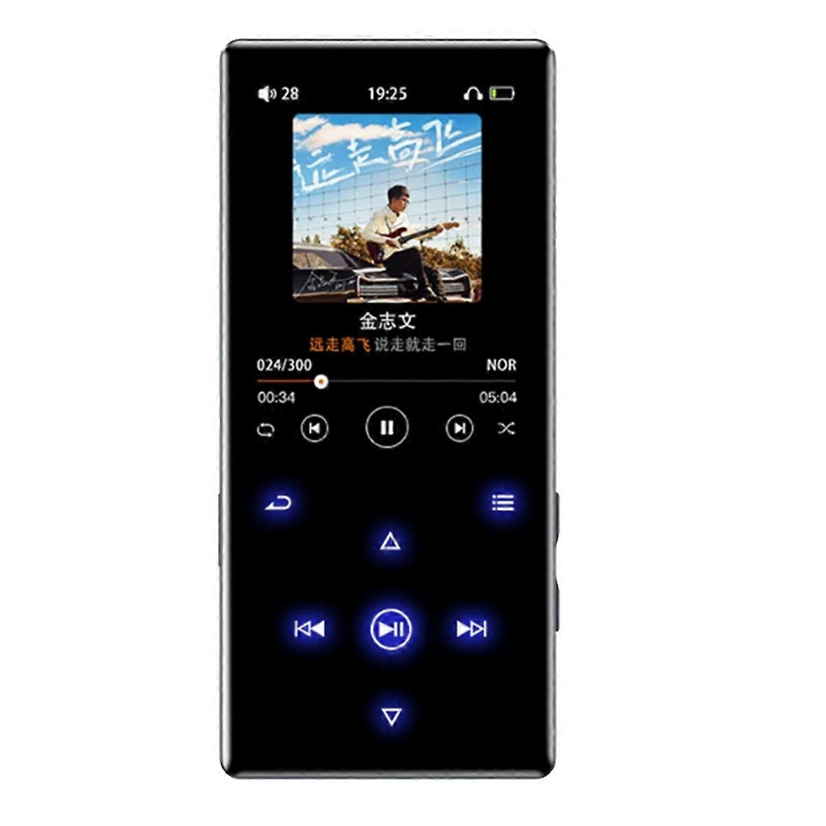 مشغل MP3 مشغل موسيقى محمول مزود بتقنية البلوتوث وتقنية HiFi Sound Shuffle