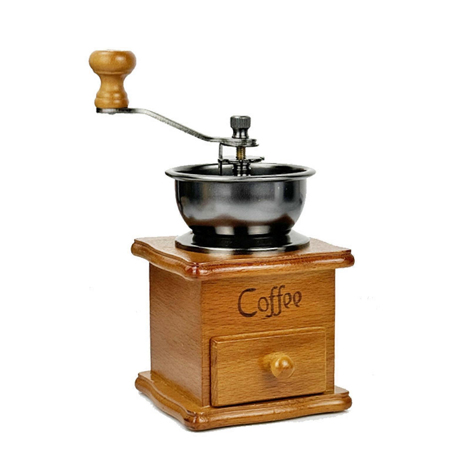 Manual Coffee Bean Grinder for Precise Grinding Adjustable Ceramic Core Espresso Grinder for Coarse or Fine Grounds Light color