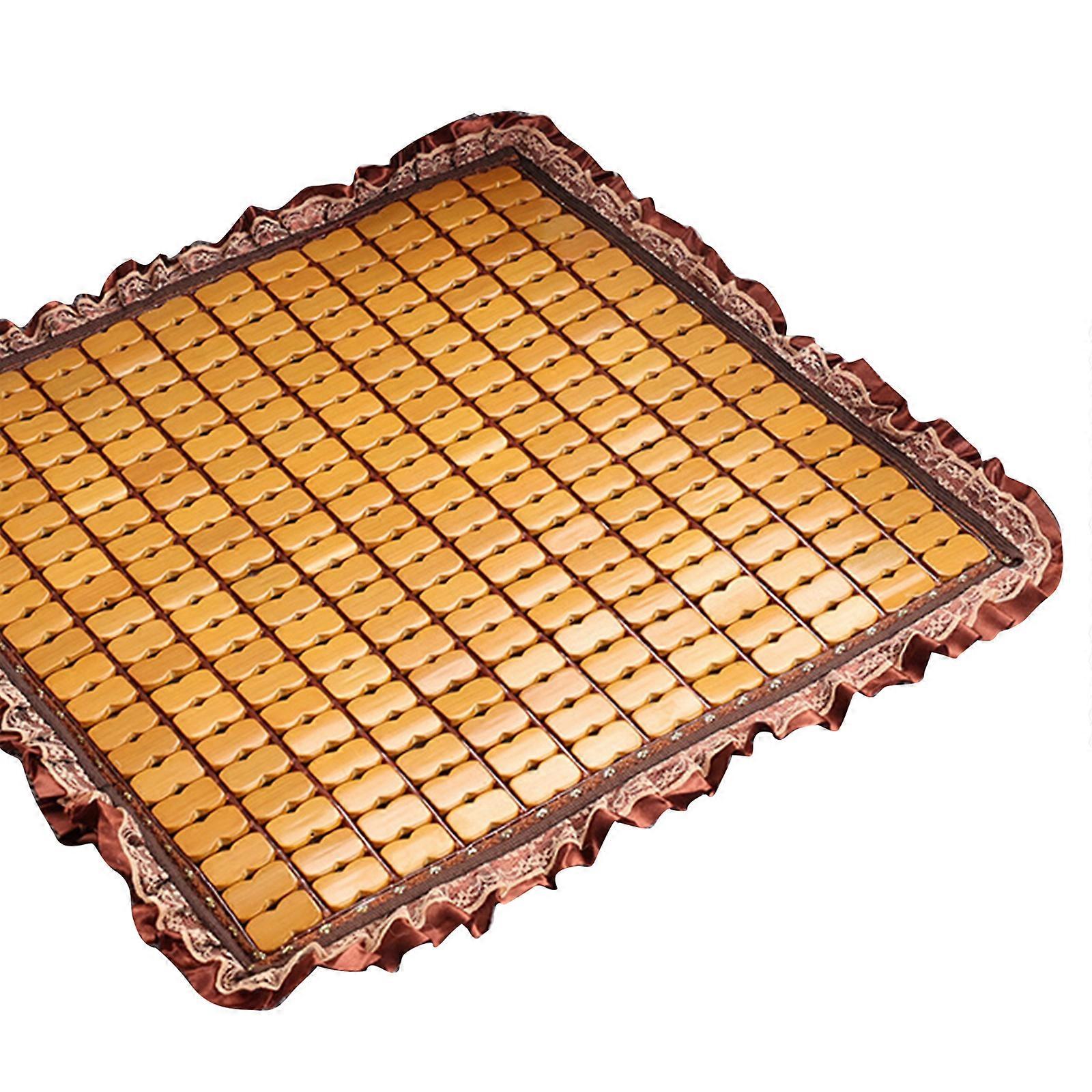 Wood Summer Seats Cushion Mat 45cm 50cm Square Mat for a Cool and Comfortable for Car Seats Sofas and Office Chairs Style 9