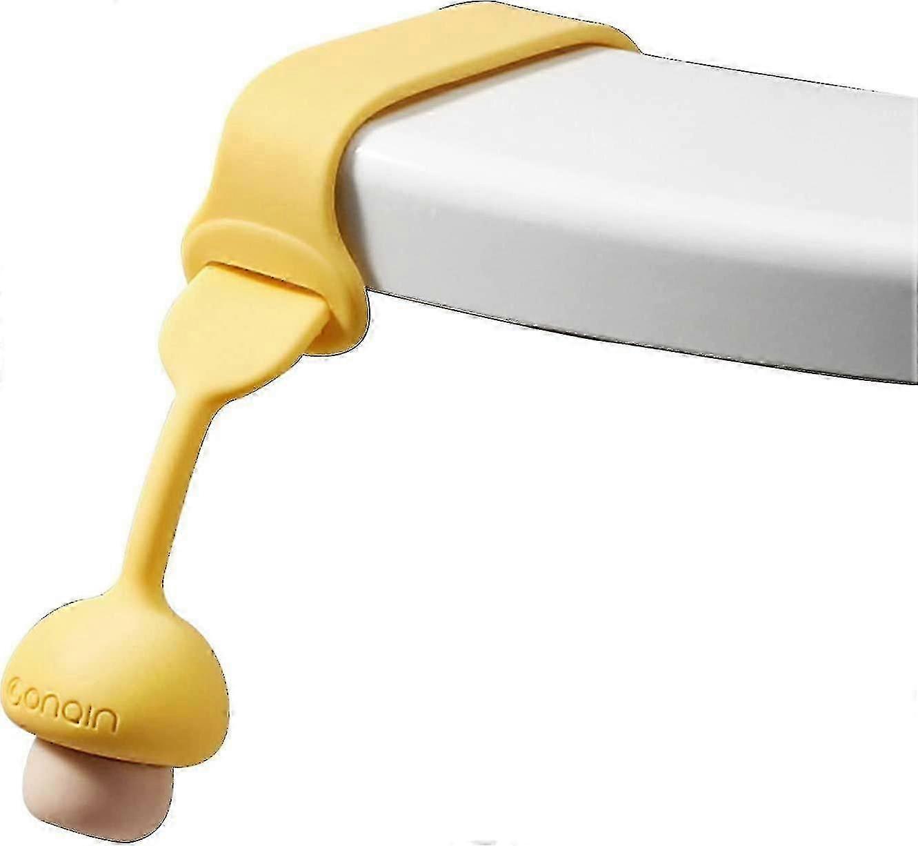 Toalettlokkløfter Silikon Antiskli Justerbar Klips Toalettsetetrekk Håndtak Soppformet Håndtak