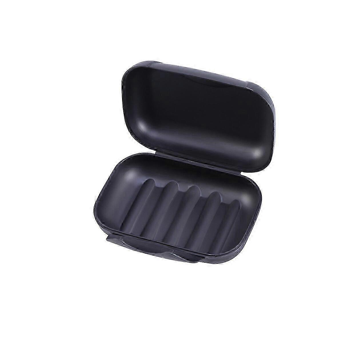 Porte-savon portable créatif, conteneur de voyage scellé, taille L (noir)
