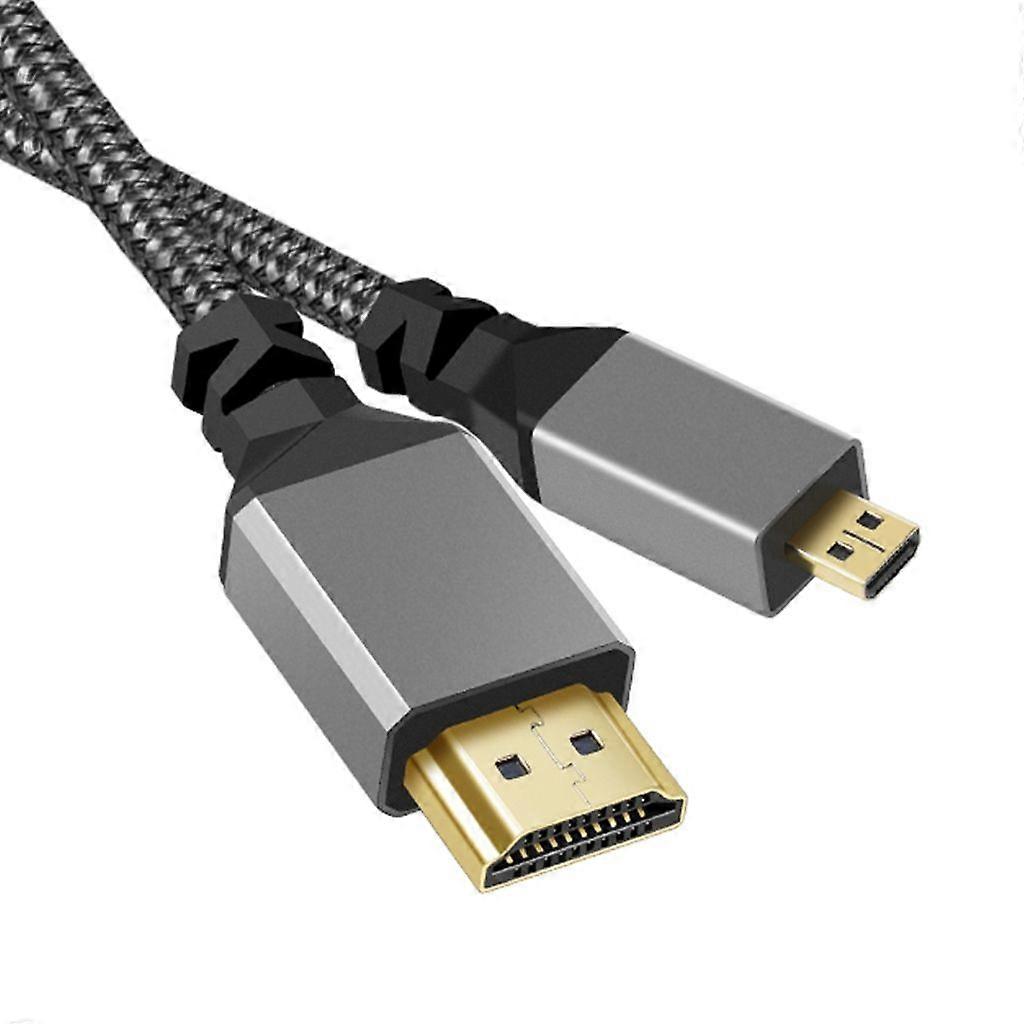 Cabo trançado HDMI de alta velocidade de 48 Gbps compatível com 2.1 4K@60Hz para HDTV SLR