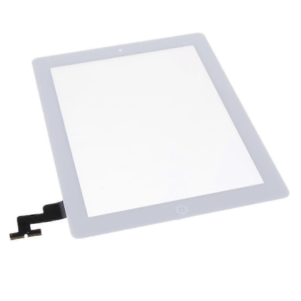 Digitizer Touch Screen Front Glass Panel Assembly for Apple iPad 2 White