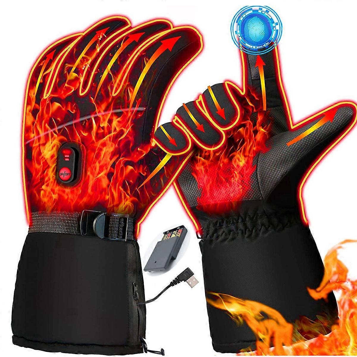 Heated Gloves, Carbon Fiber, Touch Screen